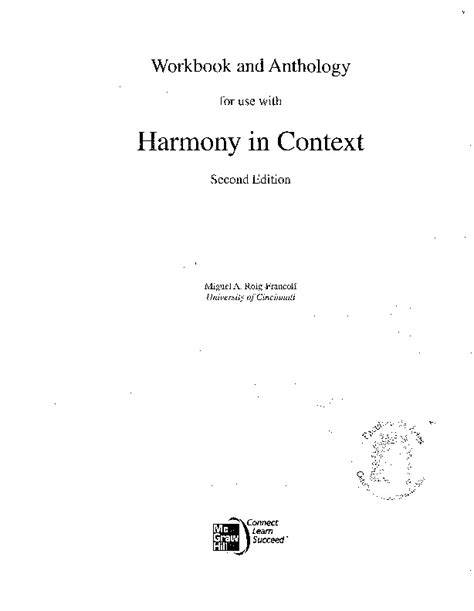 harmony in context second edition workbook answers