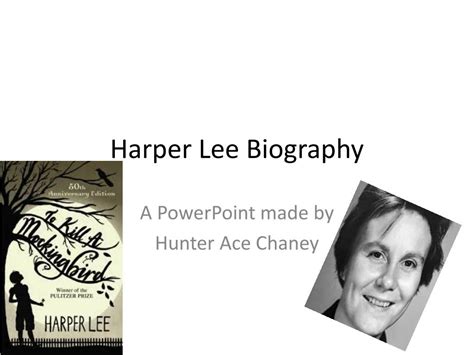 harper lee biography powerpoint examples