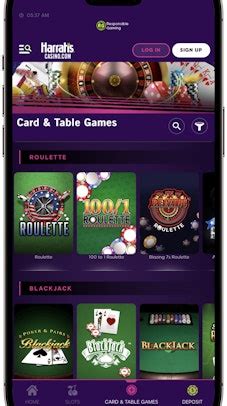 harrahs casino table games