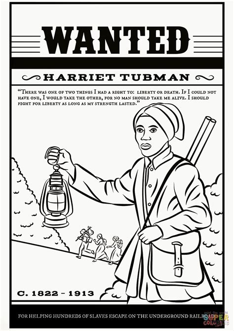 Harriet Tubman Coloring Page Free Printable Coloring Page Harriet Tubman Coloring Pages Printable - Harriet Tubman Coloring Pages Printable