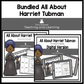 Harriet Tubman Reader Activities Black History Month Kindergarten Harriet Tubman Activities For First Grade - Harriet Tubman Activities For First Grade