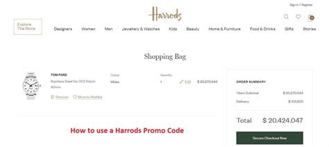 Harrods Discount Code