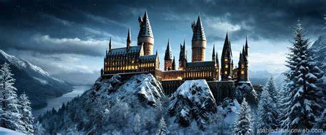 harry potter winter at hogwarts a magical colouri