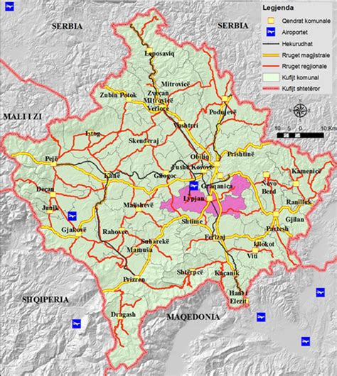 Read Harta Gjeografike E Kosoves Lipjanit 