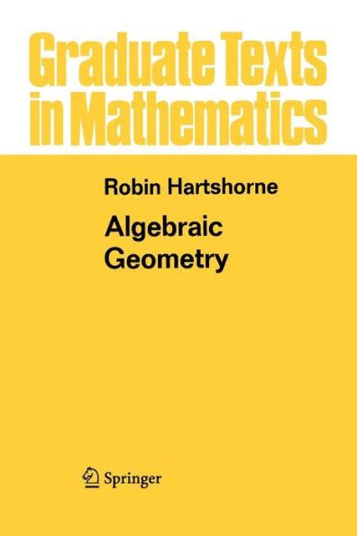 hartshorne algebraic geometry bibtex