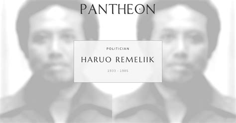haruo remeliik biography sampler