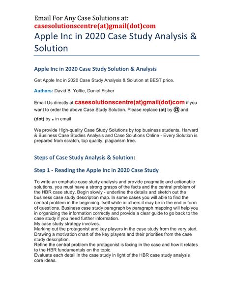 harvard case studies solutions