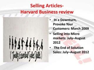 Read Online Harvard Business Review End Of Solution Sales 