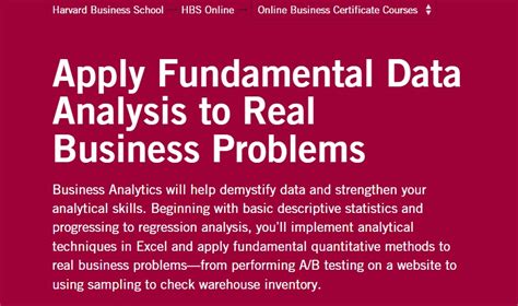Download Harvard Business School Quantitative Analysis 