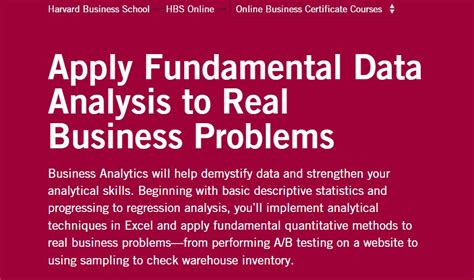 Read Harvard Business School Quantitative Analysis 