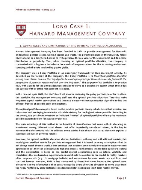 Download Harvard Management Company Case Oxford Man Institute 