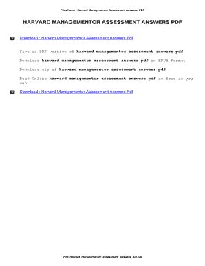 Full Download Harvard Managementor Answers 