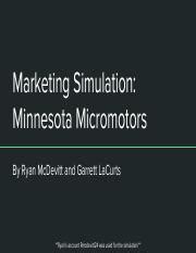 Full Download Harvard Marketing Simulation Minnesota Micromotors Solution File Type Pdf 