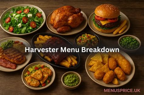 Harvester Menu Prices