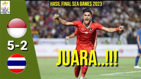 hasil indonesia vs thailand sea games 2023