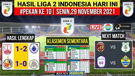 Update Klasemen Liga 2 Hari ini: Persibo Masih Berjaya di Grup 3