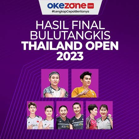 hasil thailand open 2023