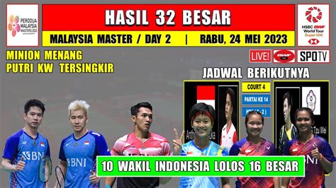 HASIL MALAYSIA MASTER HARI INI - Hasil Final Malaysia Master 2023 Hari Ini ~ GREGORIA Runner Up