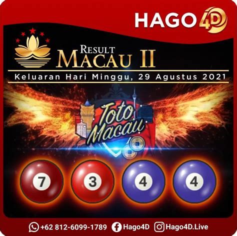 HASIL RESULT MACAU - DATA MACAU, TOTO MACAU, KELUARAN MACAU HARI INI