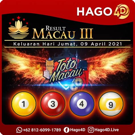 HASIL RESULT MACAU - Toto Macau 4D: Live Draw Macau, Live Keluaran Macau Hari Ini