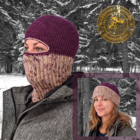 hat pattern 2 in 1 balaclava pattern balaclava CROCHET BALACLAVA