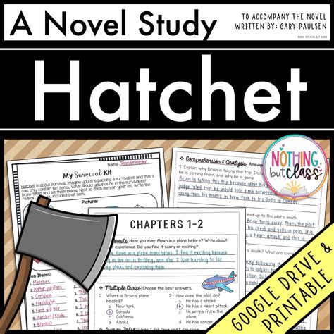 Hatchet Novel Study Guide Answer Key