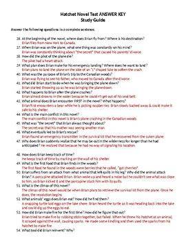 hatchet study guide active answers