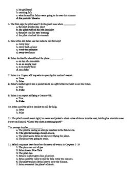 Read Hatchet Study Guide Answer Key 