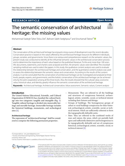 Haunted Building Heritage Conservation   The Semantic Conservation Of Architectural Heritage The Missing - Haunted Building Heritage Conservation