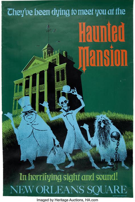 Haunted Mansion Disneyland Poster