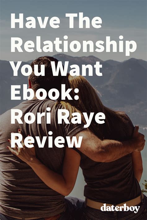 Read Have The Relationship You Want Rori Raye 