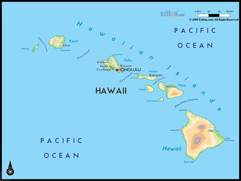 hawaii map