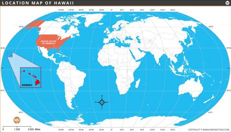 hawaii world map