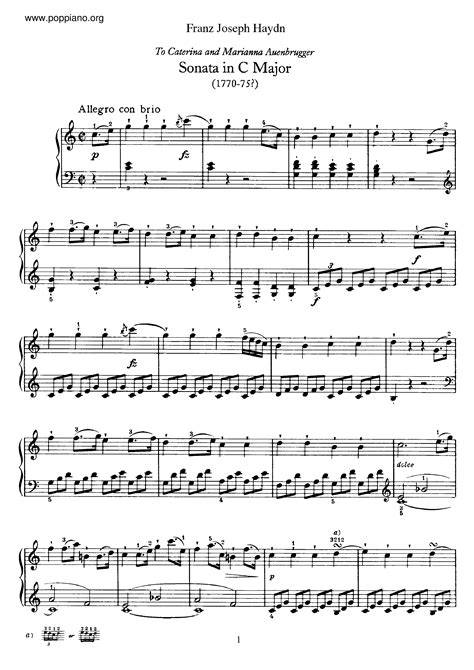 Read Haydn Piano Sonata C Major Analysis Jinxinore 