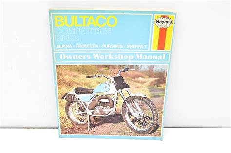 Read Haynes Bultaco Competition Bikes Owners Workshop Manual 