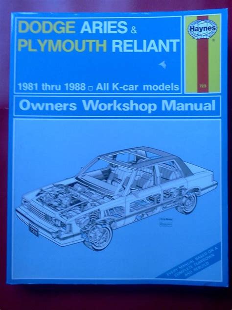 Full Download Haynes Repair Manual 1987 Plymouth Reliant 