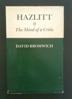 hazlitt the mind of a critic