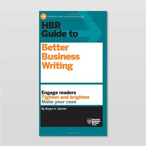 Download Hbr Guide To Better Business Writing By Bryan A Garner 