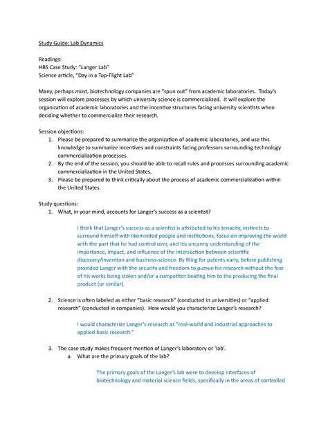 hbs case study guide