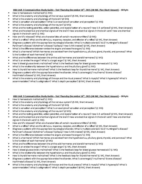 Read Hbs Unit 2 Study Guide 