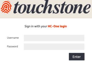 Hc One Touchstone Training