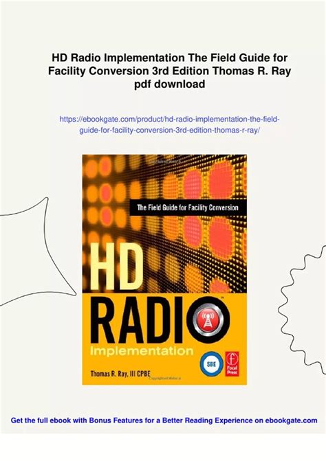 Hd Radio Implementation The Field Guide For Facility Conversion