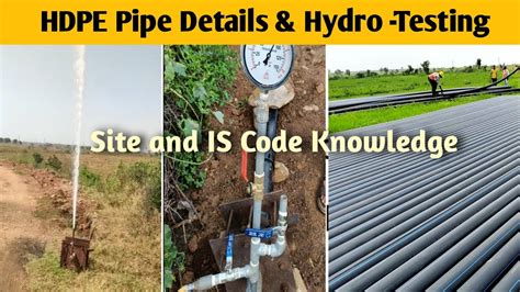 hdpe pipe hydro testing astm f2164