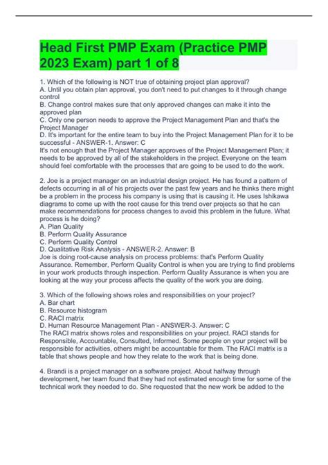 Head First Pmp 2023