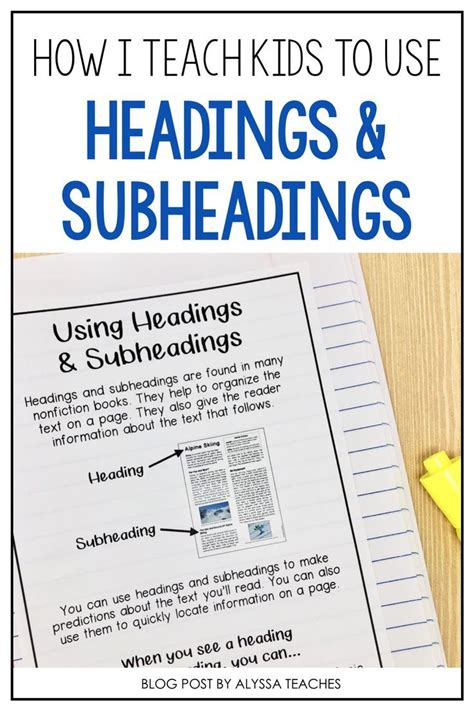 Headings And Sub Headings Ks2 Year 3 English Headings And Subheadings Ks2 - Headings And Subheadings Ks2