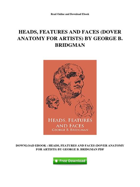 Heads Features And Faces Dover Anatomy For Artists