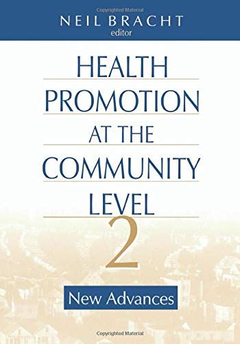 Read Health Promotion At The Community Level New Advances 