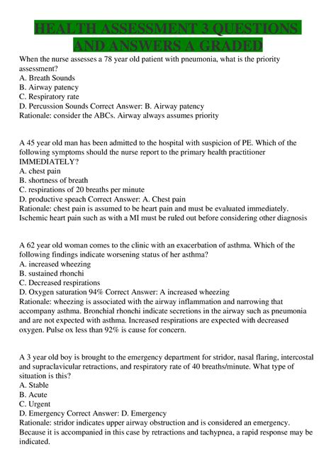 Full Download Health Sciences Reasoning Test Sample Questions 