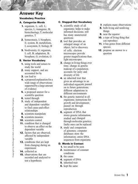 Download Health Wellness Vocabulary Practice Answer Key 