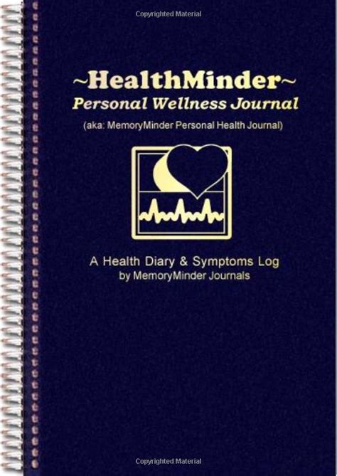 Download Healthminder Personal Wellness Journal Aka Memoryminder Personal Health Journal Health Diary And Symptoms Log 